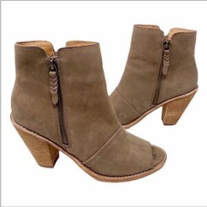 CORSO COMO ankle open toe suede boots shoes 7.5M